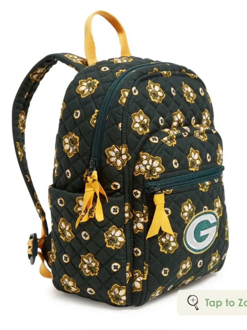 Vera Bradley NFL Small Backpack NWT. NFL GREEN BAT PACKERS Bandana pattern